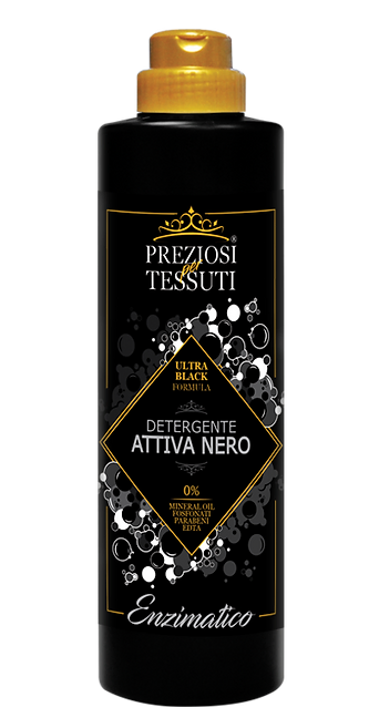Detergenti Rufe & Intretinere Textile - Detergent enzimatic pentru spalarea rufelor negre, Attiva Nero, 750ml