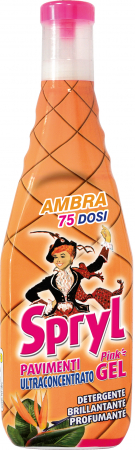 Curatenie & Intretinere Casa - Detergent Gel pentru Pardoseli și Suprafețe puternic parfumat ,aroma Ambra,Spryl,750 ml
