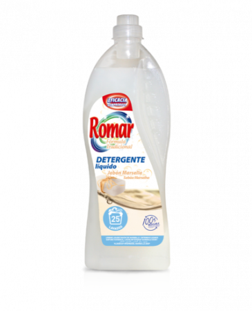 Detergent lichid pentru rufe albe si colorate, cu Sapun Marsella, 1.5L
