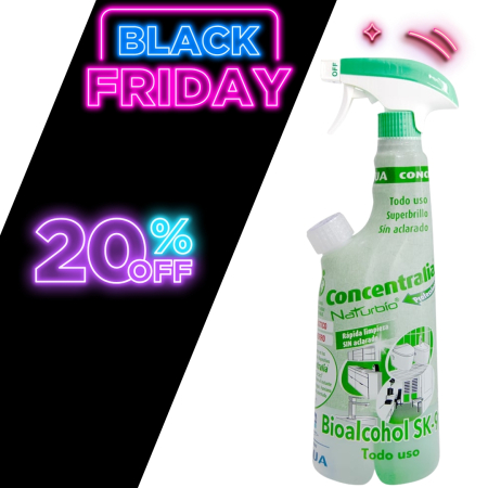 Curatenie & Intretinere Casa - Detergent multisuprafete superconcentrat NaturBio cu Bioalcool 425ml