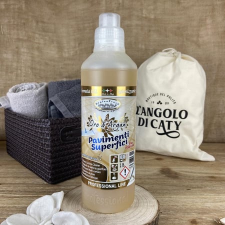 Detergenti si solutii concentrate pentru pardoseli - Detergent parfumat pentru pardoseli si multi-suprafete, Aur & Argan, 1l