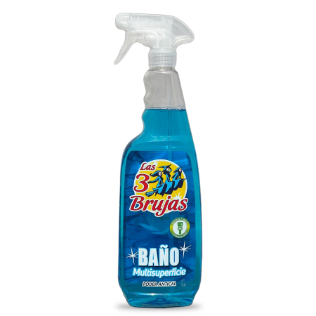 Curatenie & Intretinere Casa - Detergent pentru baie 3 Vrăjitoare cu pulverizator, 750 ml, formulat pentru curățarea eficientă a suprafețelor sanitare. Îndepărtează murdăria și depunerile de calcar, lăsând suprafețele curate și strălucitoare. Potrivit pentru chiuvete, căzi, cabine de duș, gresie și faianță. Aplicare ușoară datorită pulverizatorului.