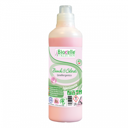 Detergenti Rufe & Intretinere Textile - Detergent pentru rufe albe si colorate, hipoalergenic si igienizant,parfum mosc alb,1L
