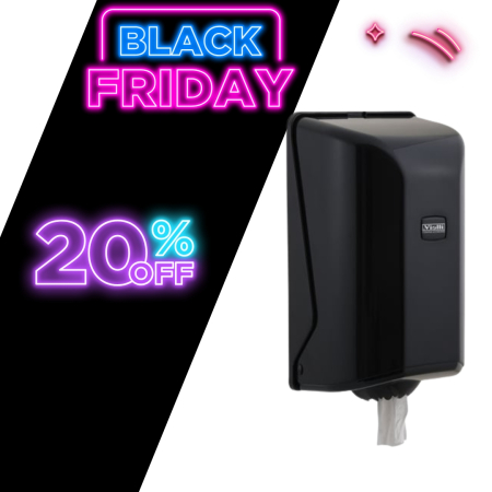 Articole HoReCa - Dispenser derulare centrala,mini, negru,pentru rola prosop