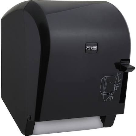 Dispenser (dozator) prosop hartie Vialli K8B, manual, autocut, Negru [2]