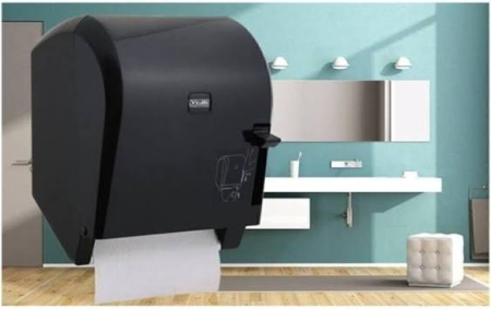 Recomandarea DAXI - Dispenser (dozator) prosop hartie Vialli K8B, manual, autocut, Negru