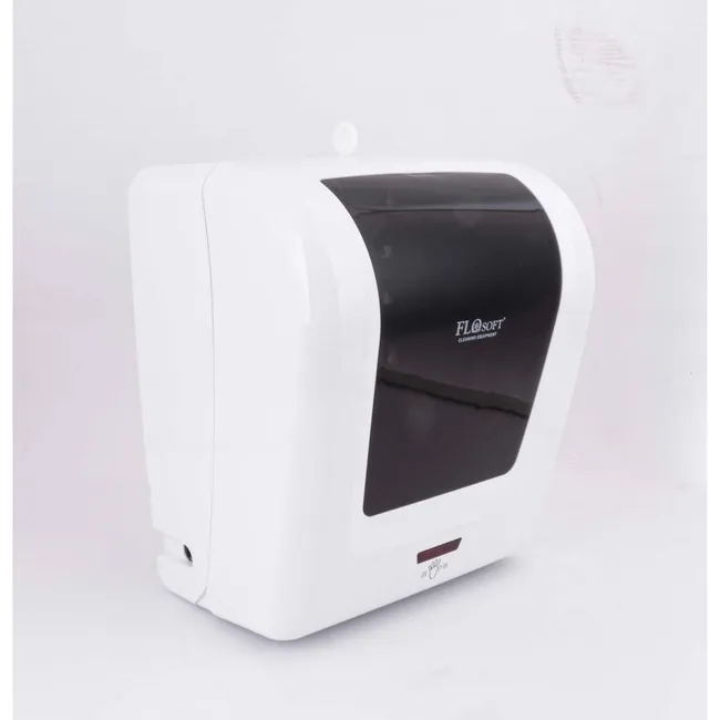 Dispenser hartie Autocut, 30.5x 34.7 x 22 cm, ABS, alb/negru [1]