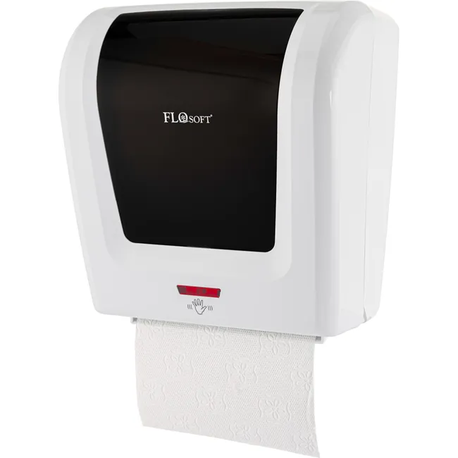 Recomandarea DAXI - Dispenser hartie Autocut, 30.5x 34.7 x 22 cm, ABS, alb/negru
