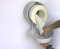 Dispenser hartie igienica jumbo,derulare centrala alb,Vialli [2]