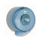 Dispenser hartie igienica jumbo, derulare centrala, blue transparent, Vialli [0]