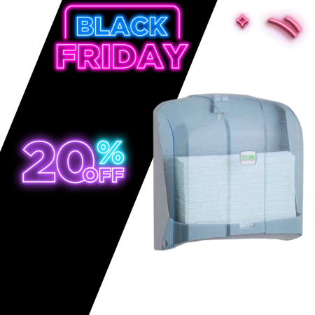 Dispensere prosoape pliate de maini si consumabile - Dispenser prosop hartie  Z, capacitate 300 buc, transparent, KH300T