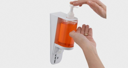 Dozatoare solutii igienizare si dezinfectare maini si consumabile - Dozator cu pompita pentru sapun, sampon sau dezinfectant 300ml,S7