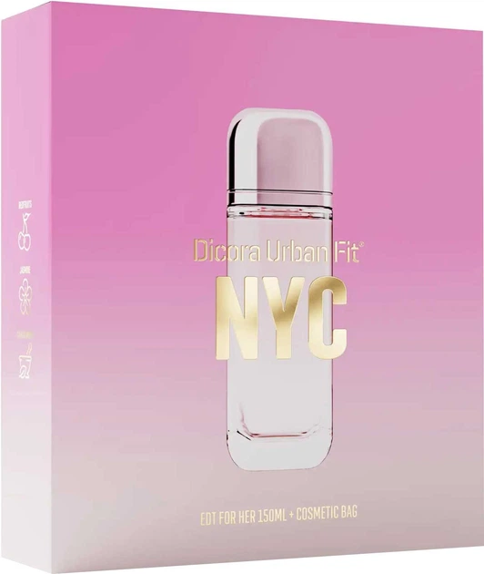 EDT Set dama EDT Dicora Urban Fit NYC 150ml + geanta cosmetica
