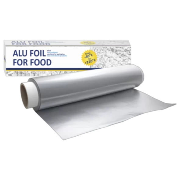 Saci si manusi menaj, folii alimentare si hartie de copt - Folie aluminiu HoReCa ,pe rola, 44cm,1140g