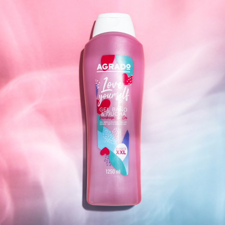 Cosmetice & Ingrijire Personala - Gel de dus cu aroma de zmeura Love yourself,1250ml