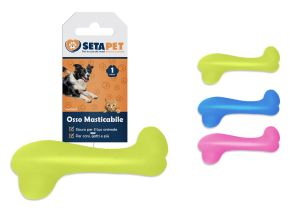 PetShop - Jucarie caini os dentar,din cauciuc dur, 12 × 3,5 cm