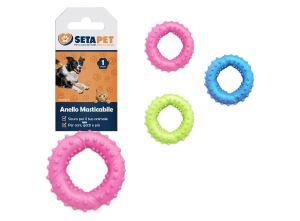 Recomandarea DAXI - Jucarie pentru caini inele colorate,7cm