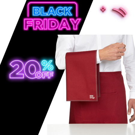 Articole Menaj & Accesorii pentru Casa - Laveta speciala de bucatarie, 100% bumbac, 40x64 cm, Burgundy, Roll Drap