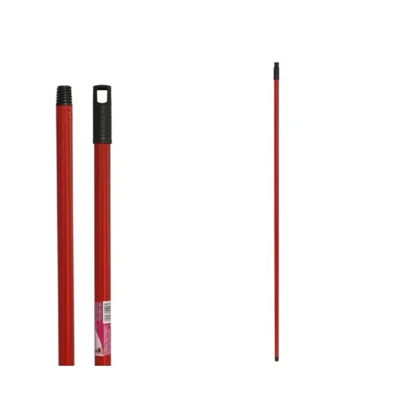 Manere si cozi pentru maturi si mopuri - Maner invelit in plastic rosu 140cm,NM
