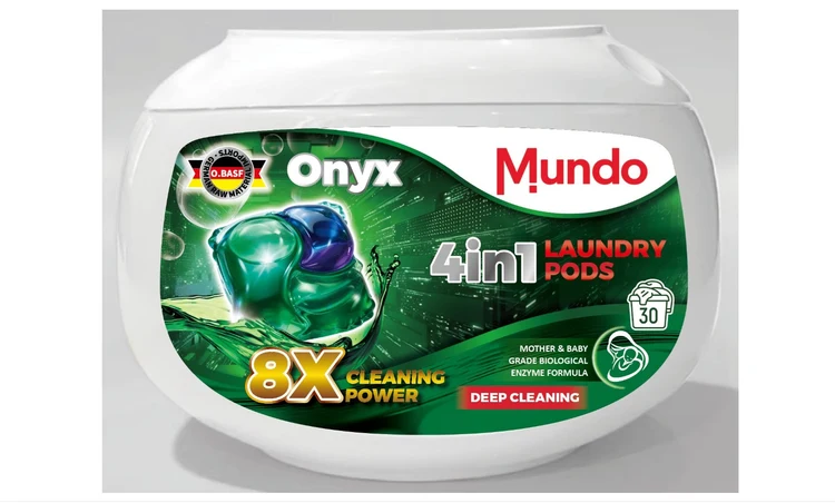 Detergenti Rufe & Intretinere Textile - Mundo Onyx Premium PODS 4în1 – Capsule Detergent Rufe 20 g × 30 buc.
