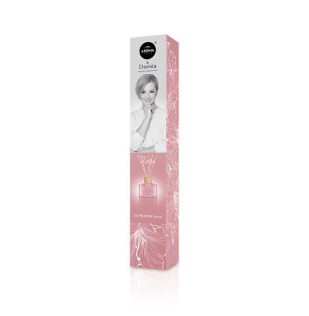 Odorizanti spray si neutralizatori miros ambient si tesaturi - Odorizant cu bete de ratan refill, Rose, 100ml, Dorota & Aroma Home