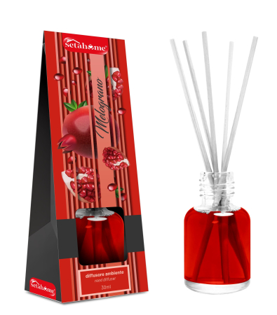 Odorizanti & Neutralizatori pentru Miros - Odorizant de cameră cu bețe de ratan Rodie, 30 ml