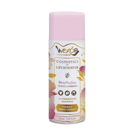 Detergenti Rufe & Intretinere Textile - Odorizant pentru textile si incaperi, Rose Cotton, 400 ml, Wexor