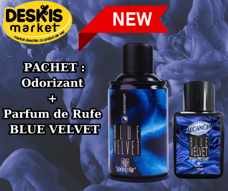 Detergenti Rufe & Intretinere Textile - Pachet Alcancia Blue Velvet – Eleganță și Prospețime pentru Întreaga Casă și Garderobă