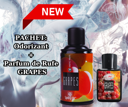 Parfum de rufe si esente concentrate parfumare rufe - Pachet Alcancia Grapes - Prospețime Fructată pentru Încăpere și Haine