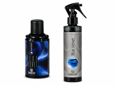 Odorizanti & Neutralizatori pentru Miros - Pachet Odorizare Blue Velvet - Rezerva odorizanta 250 ml + Odorizant ambiental 500 ml