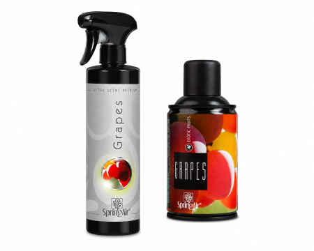 Odorizanti & Neutralizatori pentru Miros - Pachet Odorizare Grapes - Rezerva odorizanta 250 ml + Odorizant ambiental 500 ml 