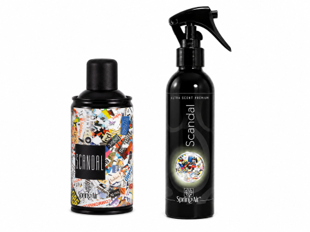 Odorizanti & Neutralizatori pentru Miros - Pachet Odorizare Scandal - Rezerva odorizanta 250 ml + Odorizant ambiental 200 ml, Spring Air
