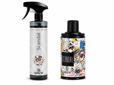 Odorizanti & Neutralizatori pentru Miros - Pachet Odorizare Scandal - Rezerva odorizanta 250 ml + Odorizant ambiental 500 ml 