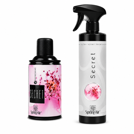 Odorizanti & Neutralizatori pentru Miros - Pachet Odorizare Secret - Rezerva odorizanta 250 ml + Odorizant ambiental 500 ml - Spring Air