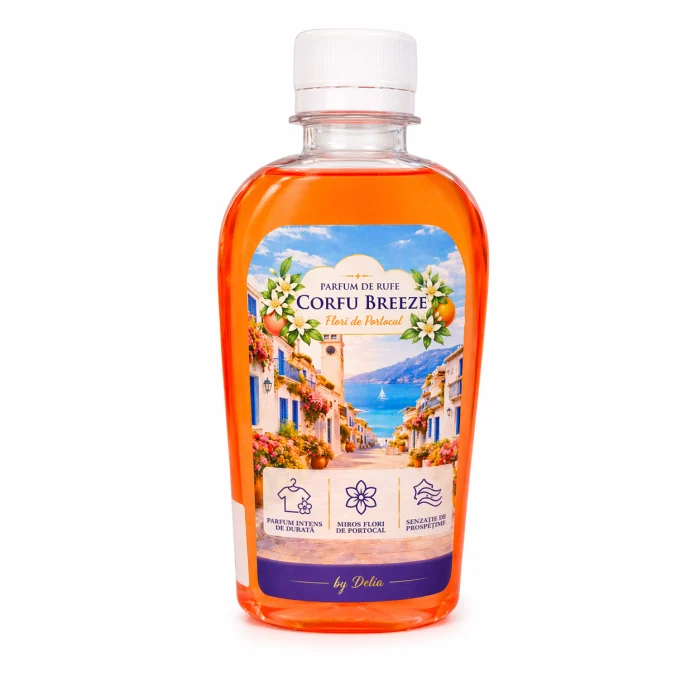 Detergenti Rufe & Intretinere Textile - Parfum de Rufe Corfu Breeze cu Flori de Portocal by Delia 200 ml