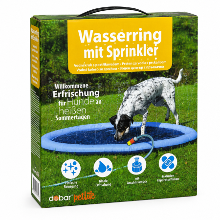 PetShop - Piscina cu sistem de stropire pentru caini, 150 cm, Dobar
