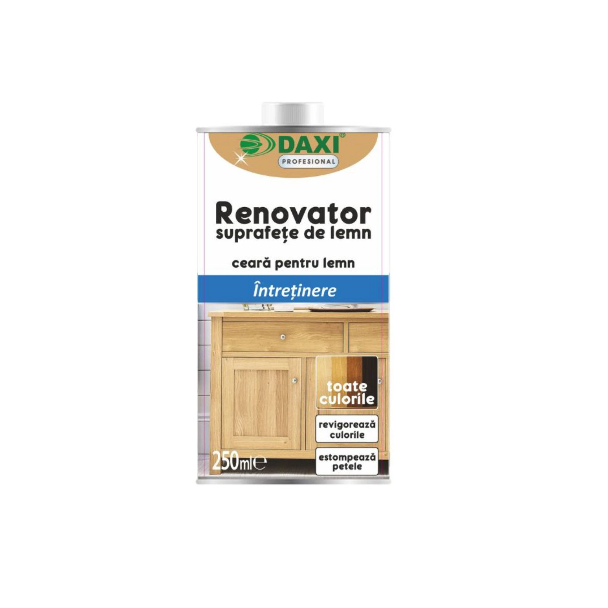 % REDUCERI PRODUSE BRANDURI DAXI - Renovator ceara pentru intretinerea suprafetelor dure din lemn, 250ml