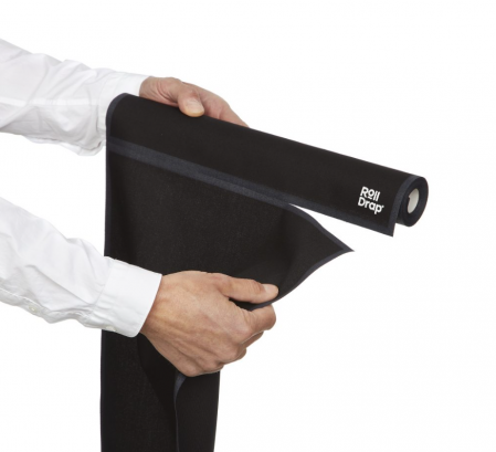 Rola lavete speciale de bucatarie, 100% bumbac, 40x64 cm, Negre (10 buc)  [3]