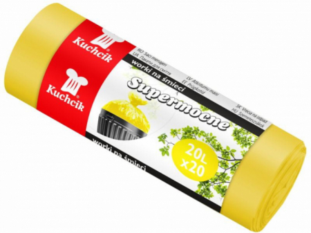 Saci menajeri,20 l, galben,20 buc, super rezistenti [1]