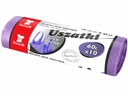 Saci si manusi menaj, folii alimentare si hartie de copt - Saci menajeri,60l,violet,10 buc,tip sacosa cu manere