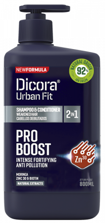 Sampon pentru par fortifiant Pro Boost cu extracte naturale Moringa, Zinc si Biotina 800ml [1]