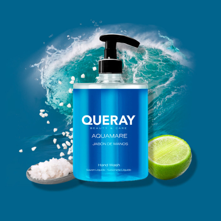 Cosmetice & Ingrijire Personala - Sapun lichid cu pompita, Apa de mare, 500 ml, Queray