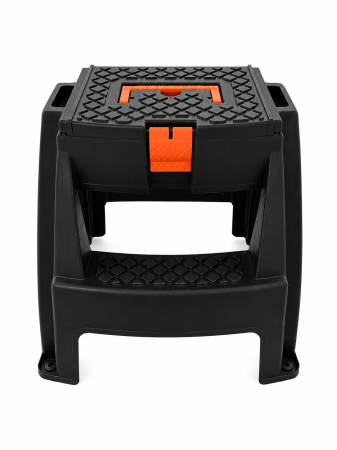 Auto Bricolaj & Gradina & Camping - Scara cu maner si cutie de depozitare pentru scule, STEP, 47x41x42 cm, Uniconfort