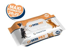 Servetele umede pentru animale, 50 buc., cu capac pop-up