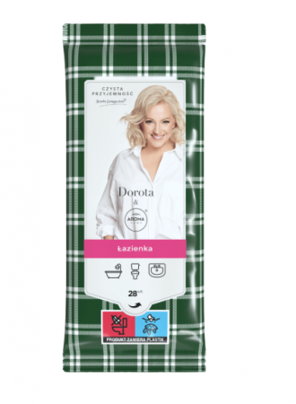 Hartie si servetele - Servetele umede pt. baie, Pure Pleasure, 28buc/pac, Dorota & Aroma Home