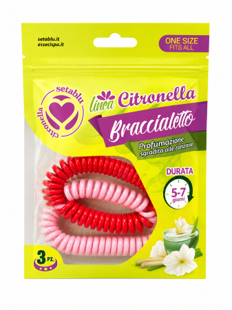 Cosmetice & Ingrijire Personala - Set 3 bratari citronella, marimi universale, culori diferite, Setablu
