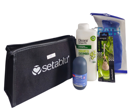 Cosmetice & Ingrijire Personala - Set cadou borseta pentru barbati negru nr. 17