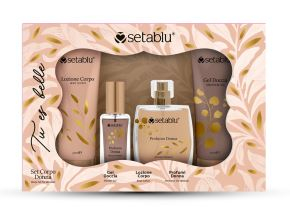 Parfumuri si seturi cadouri - Set cadou dama,Tu es Belle,(Parfum 50 ml + mini parfum 20 ml +Lotiune de corp 50ml Gel de dus 50ml