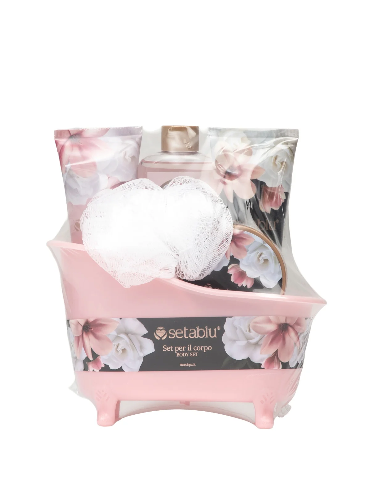 Set cadou XMAS ingrijire corp(burete exfoliant, gel curatare, crema hidratanta, scrub regenerant si unt hranitor) [1]