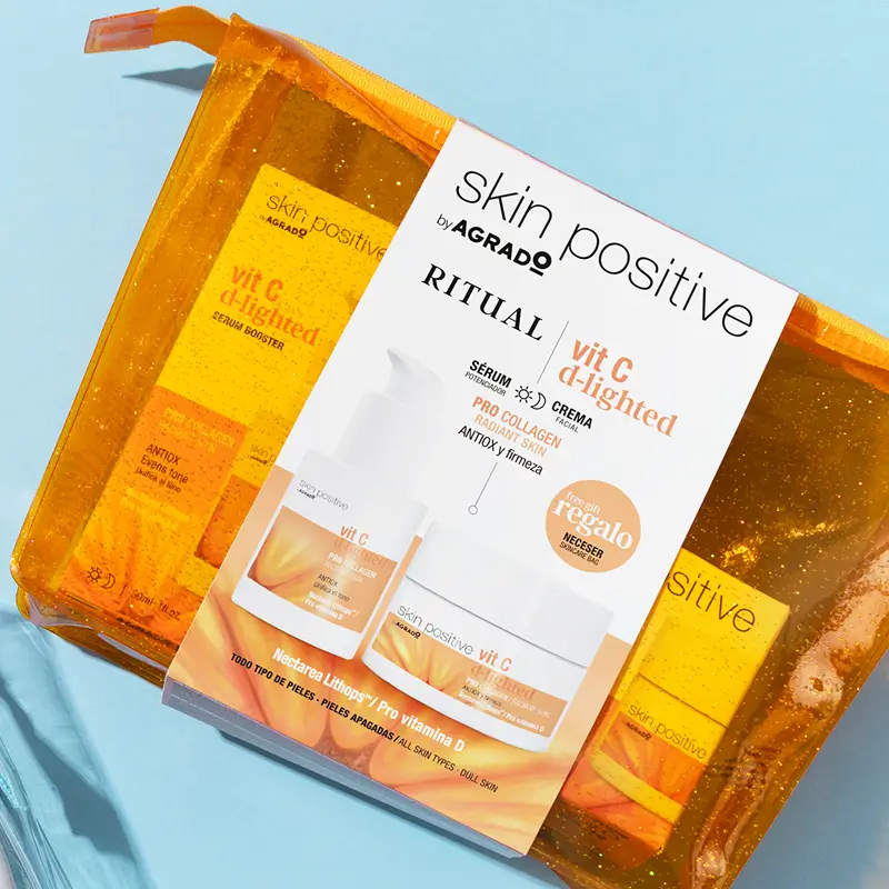 Set cosmetic - ser si crema de fata hidratanta, cu vitamina C, piele radianta, Ritual Skin, Agrado [1]